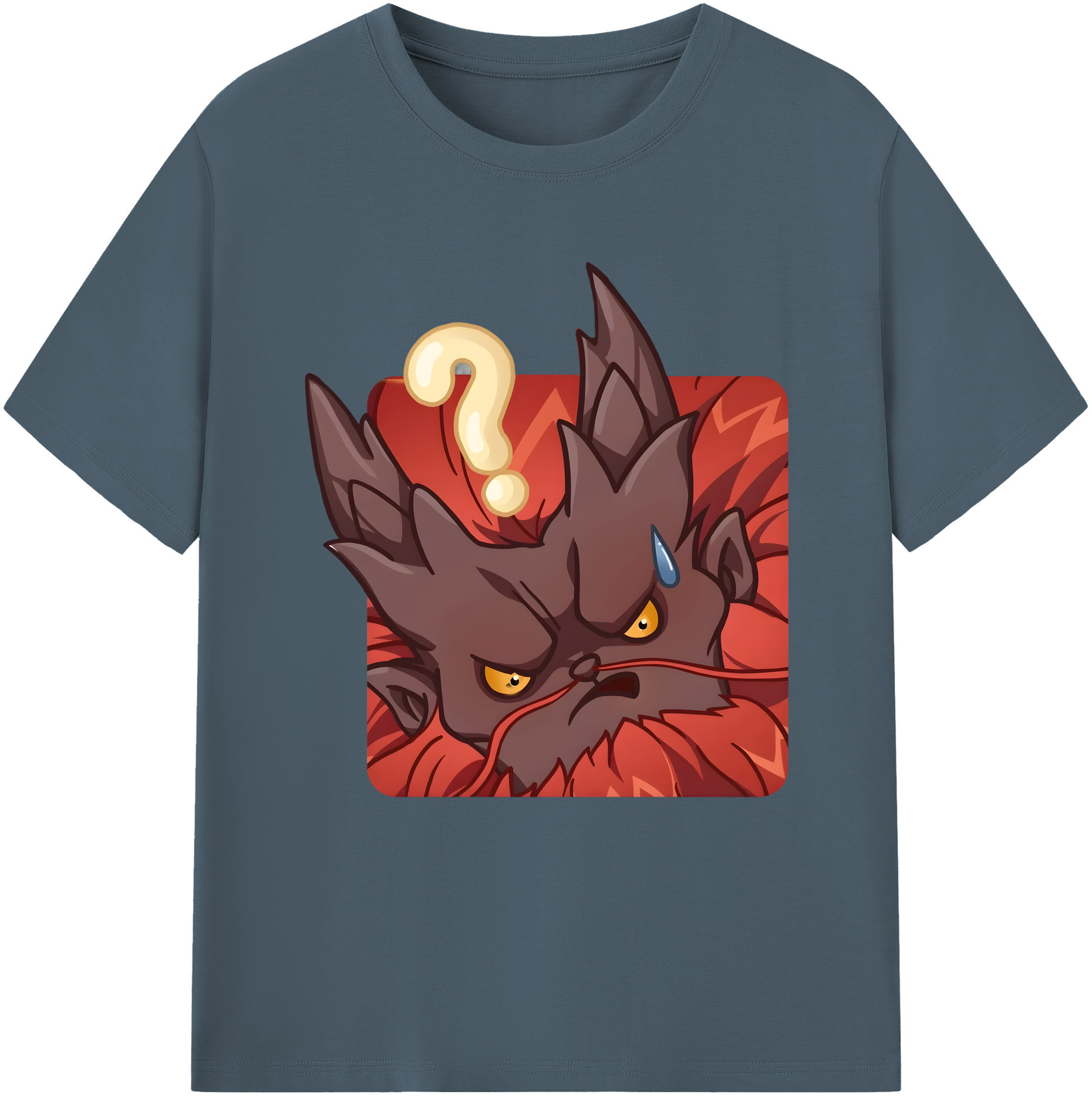 （画像用） Ne Zha 2 ナタ 魔童の大暴れ 綿100％半袖Tシャツ（フロントプリント）